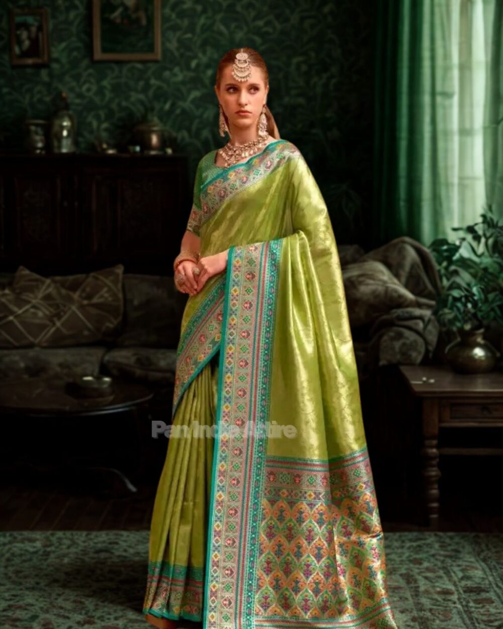 Designer tissue silk saree