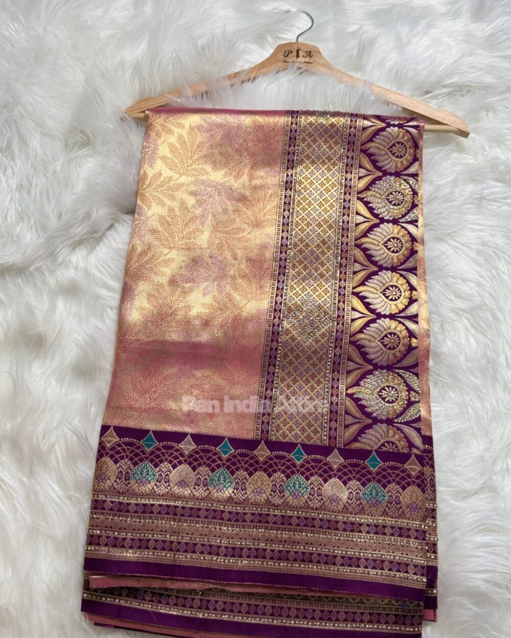 Designer tissue silk saree